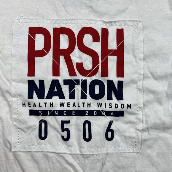 Parish Nation Mens XL Red Blue Tee Shirt USA Flag Stars Stripes 4th of July NWT - Picture 8 of 9